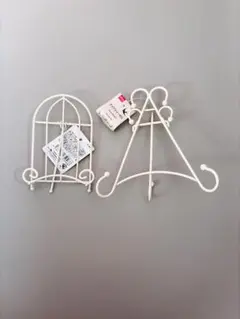 アイアン製イーゼル 写真立て ホワイト アンティーク調