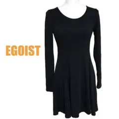 EGOIST シンプル　ワンピース　ブラック