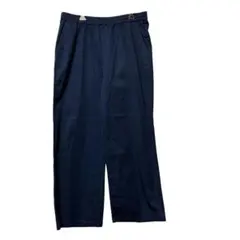 レディース　ネイビー ワイドパンツ サイドポケット付き　XL