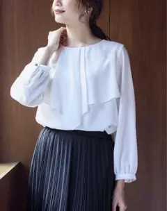 any sis エニィスィス　ケープフリルブラウス