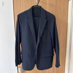 ユニクロ ネイビーLサイズ 感動スーツ ジャケット+スラックス
