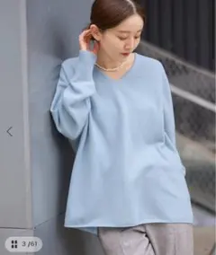 新品未使用♡IENA♡ Fineニュージーウール ニュアンス Vプルオーバー