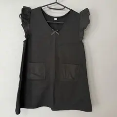 ブラックノースリーブワンピース 120cm