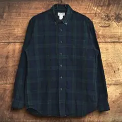 炙*ン様 LL Bean　ネルシャツ　ブラックウォッチ　チェック柄　グリーン系