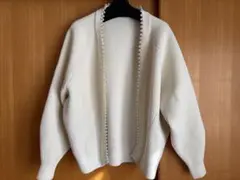 Mystrada パールデザインボリュームカーデ