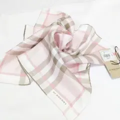 バーバリー スカーフ チェック柄 BURBERRY Vintage Silk