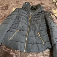 ZARA BASIC ネイビーダウンジャケット
