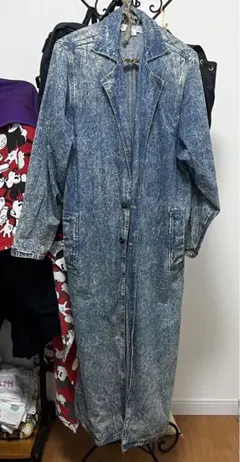 usa製　アメリカ製　ケミカルデニム　ジャケット　古着　コート　春　スプリング