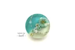 ハンドメイドレジンヘアゴム【B1272】