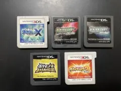 ポケモン ニンテンドーDS 3DS ソフト 5本セット ダイヤモンド・パールなど