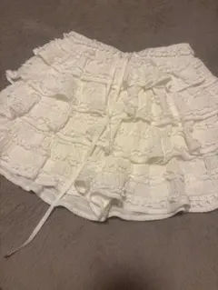 Chico レースティアードフリルスカパン【タグ付き】