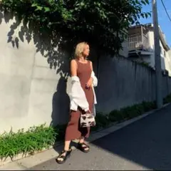 SeaRoomlynn Cotton LongストラップBack Uサロペット - メルカリ