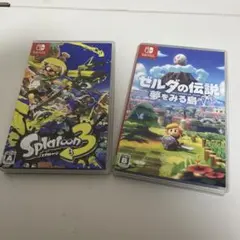 Switch ソフト　スプラトゥーン3 ゼルダの伝説夢をみる島
