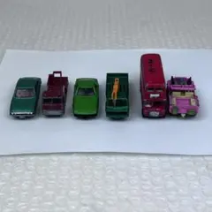 【ミニカー6台】 トミカ　クレーン・ジープ・消防車・RX-7他 【昭和レトロ】