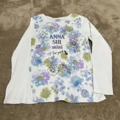 130㎝　アナスイミニ花柄長袖トップス