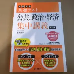 大学入学共通テスト公共,政治・経済集中講義