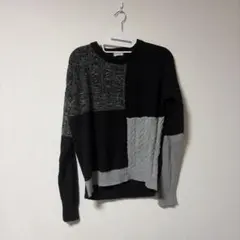クレイジーパターン ニット セーター