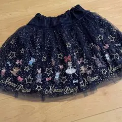 美品　メゾピアノ　チュールスカート　スカート　140