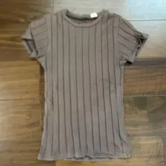 y&o リブカットソー ブラウン 半袖のサムネイル