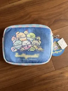 すみっコぐらし 夢みるすみっコ ポーチ 小物入れ ブルー　ティッシュポーチ