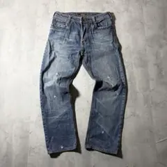 00s 【archive】ストレートデニム Y2K お兄系 銃弾加工 34
