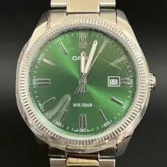 【✨未使用✨】CASIO MTP-1302D-3AJF グリーン　腕時計のサムネイル
