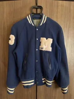 60〜70s スタジャン ネイビー ワッペンのサムネイル