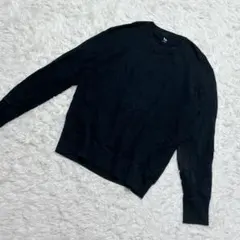 【c6477】UNIQLO トレーナー　スウェット　長袖　ブラック