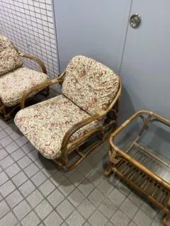 モルガナ様専用-4【ビンテージ】ヤマカワラタン ソファセット - メルカリ