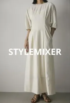 STYLEMIXER フォルムスリーブウエストタックワンピースのサムネイル