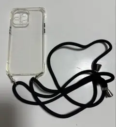 ストラップ付きクリアiPhone 14 Pro max ケース