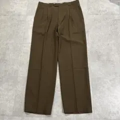 A19184 美品 ポールスミス ヘリンボーン 2タックワイドスラックス 茶M A19184 美品 ポールスミス ヘリンボーン 2タックワイドスラックス 茶M