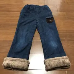 familiar 110cm f dash ボアデニムパンツ