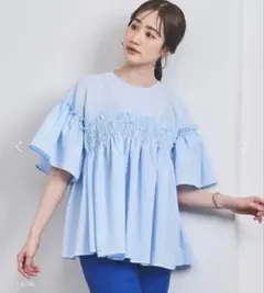 UNITED ARROWS AIRY ジャカード ペプラム ブラウス 36 - メルカリ