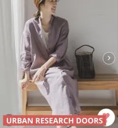 URBAN RESEARCH DOORS★リネンシャツワンピース　麻