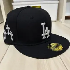 未使用　New Era LAロゴ 59FIFTY キャップ ブラック　58、7