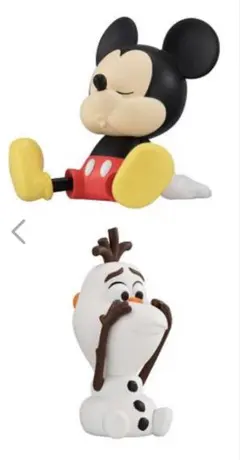 新品ディズニーキャラクター Funny Time! フィギュア ミッキー　オラフ