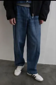TTT MSW 23SS オーガニックコットン ワイドデニムパンツ　ポーカーズのサムネイル