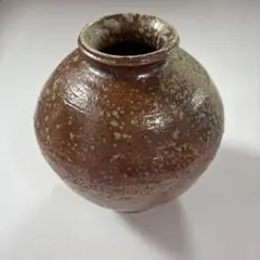 瀬戸 篁居園 高島徳松 黄金焼 壺 花瓶 - メルカリ