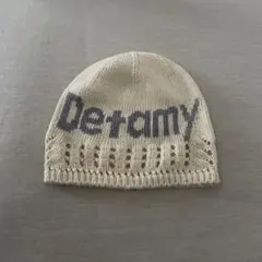 新品未使用 DETAMY PROJECT ニット帽 ロゴビーニー butter