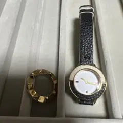 FURLA アナログクォーツ腕時計 ゴールド/ブラック