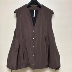 Dignite collier ベスト ブラウン
