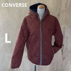 CONVERSE キルティングダウンジャケット ブラウン
