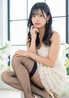 【現品限り！】【AI作成写真L判サイズ】理想の彼女 網タイツいいなぁ