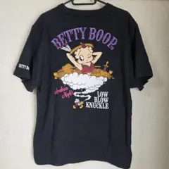 LOWBLOWKNUCKLEベティアラビアン刺繍TシャツL黒のサムネイル