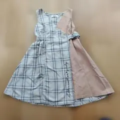 ALGY ノースリーブワンピース チェック柄