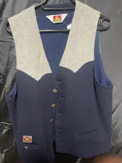 24h発送 BEN DAVIS ベスト ネイビー/グレー メイド・インJAPANのサムネイル