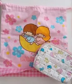 リトルツインスターズ　キキララ　巾着　ポーチ　サンリオ　レトロ　当時物