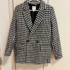 H&M ハウンドトゥース テーラードジャケット