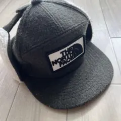 THE NORTH FACE 耳あて付きキャップ カーキ色　KM